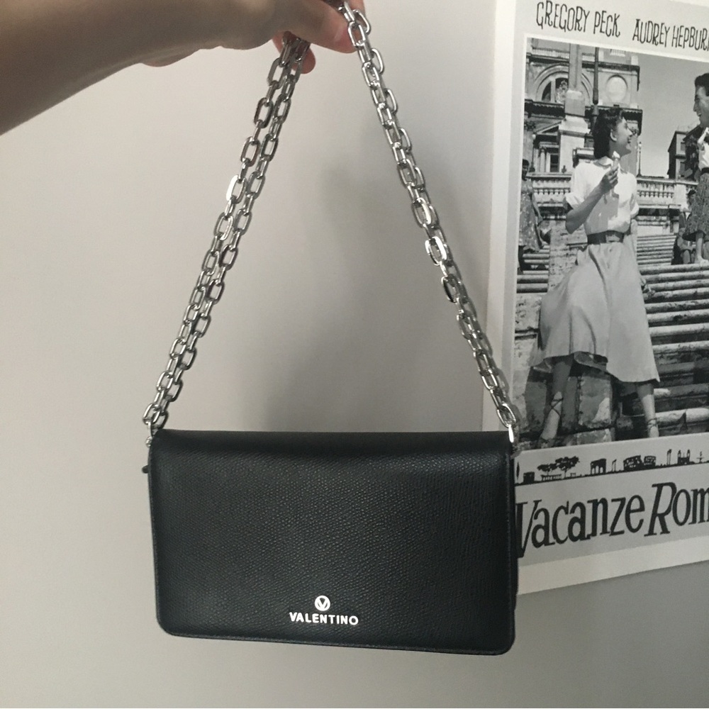 Authentic Valentino Black Crossbody Bag